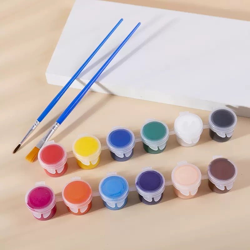 Hand-Carved Wooden Bird Painting Kit